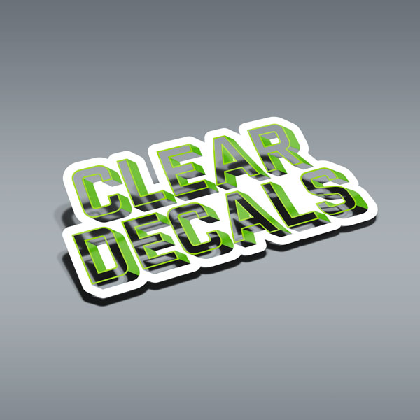 Clear Printed Decals