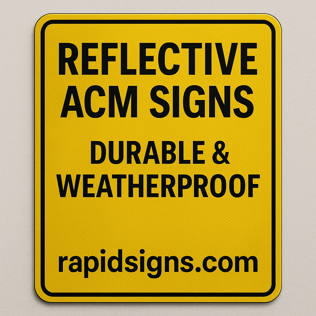 Printed 1/4" Reflective ACM Signs