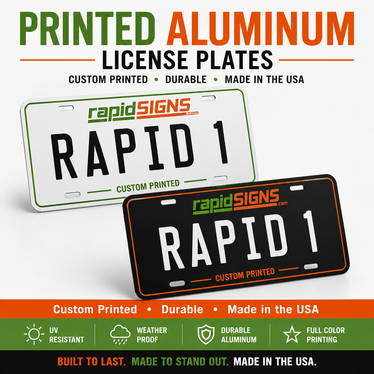 Aluminum License Plate