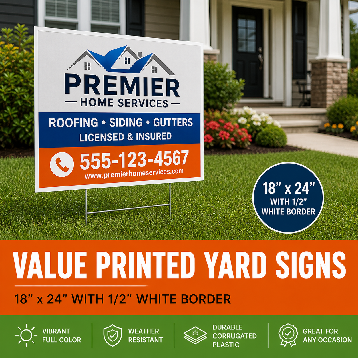 Value Printed Yard Signs