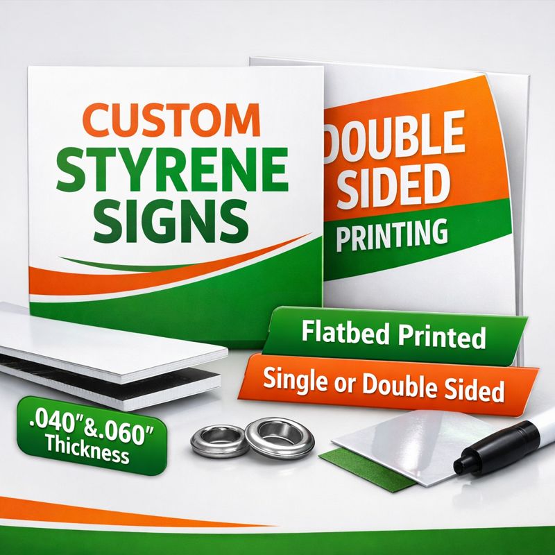 Printed Styrene Signs