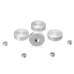 1" Brushed Aluminum Screw Cap Cover 2