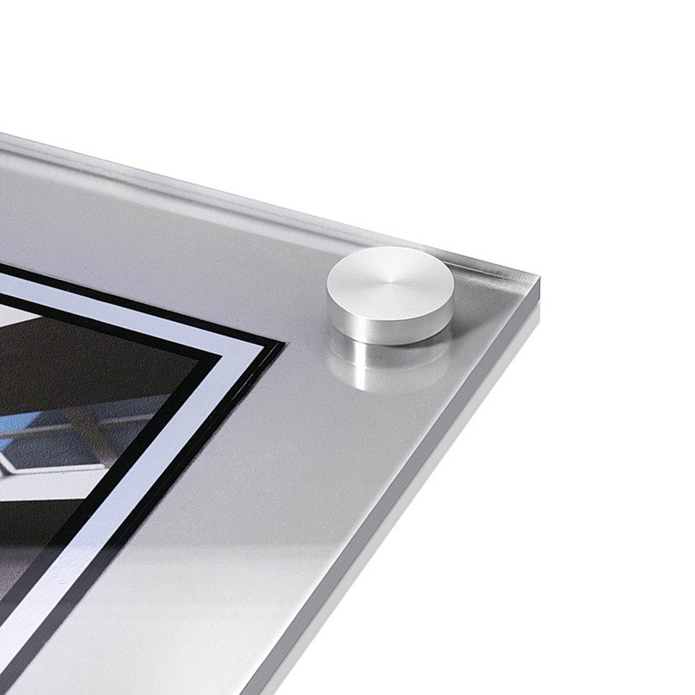 1" Brushed Aluminum Screw Cap Cover 5