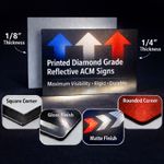 Printed Diamond Grade Reflective ACM Signs 1