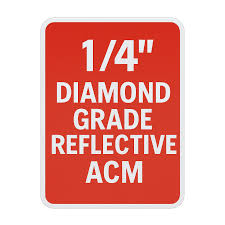 Printed Diamond Grade Reflective ACM Signs 3