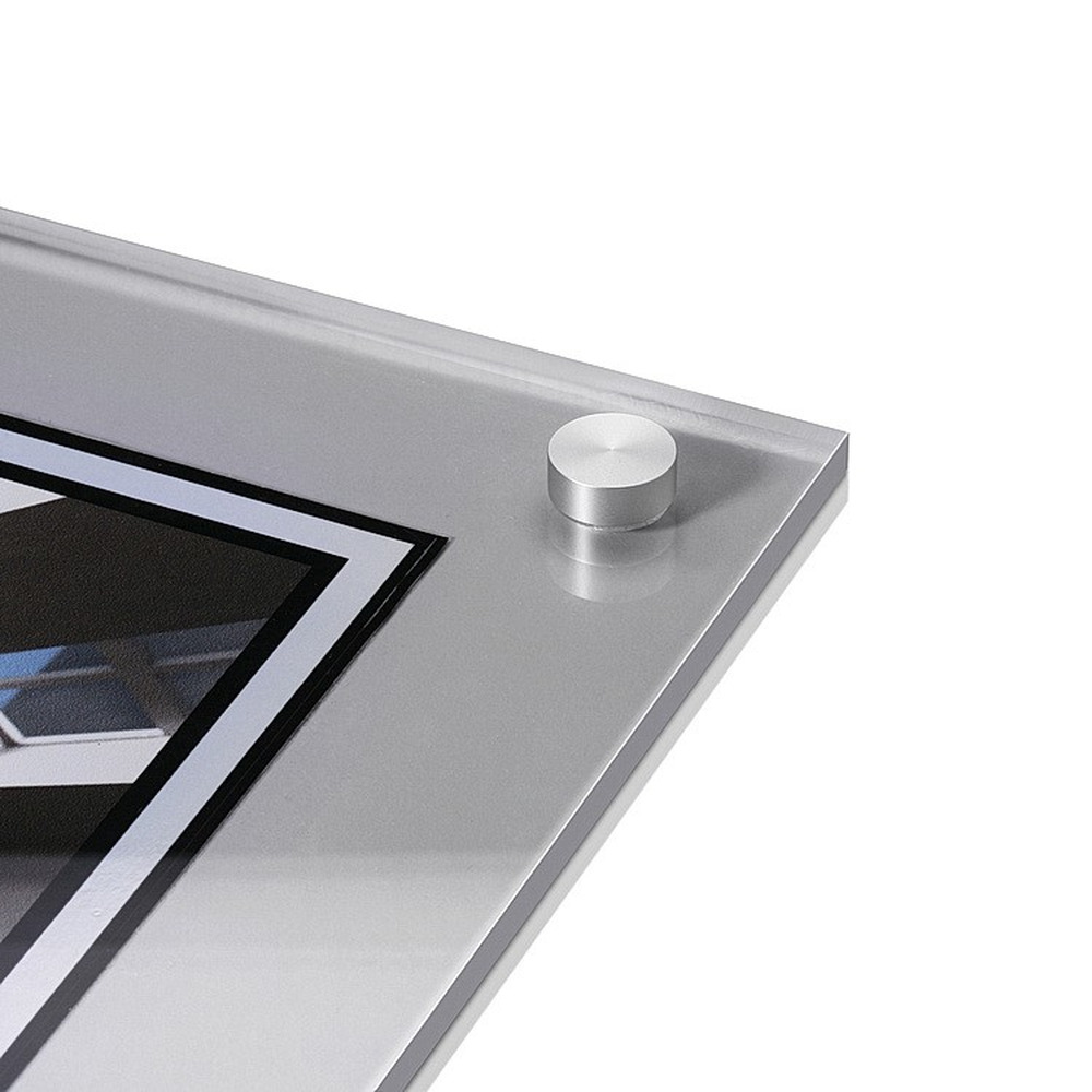 1/2" Brushed Aluminum Screw Cap Covers 4