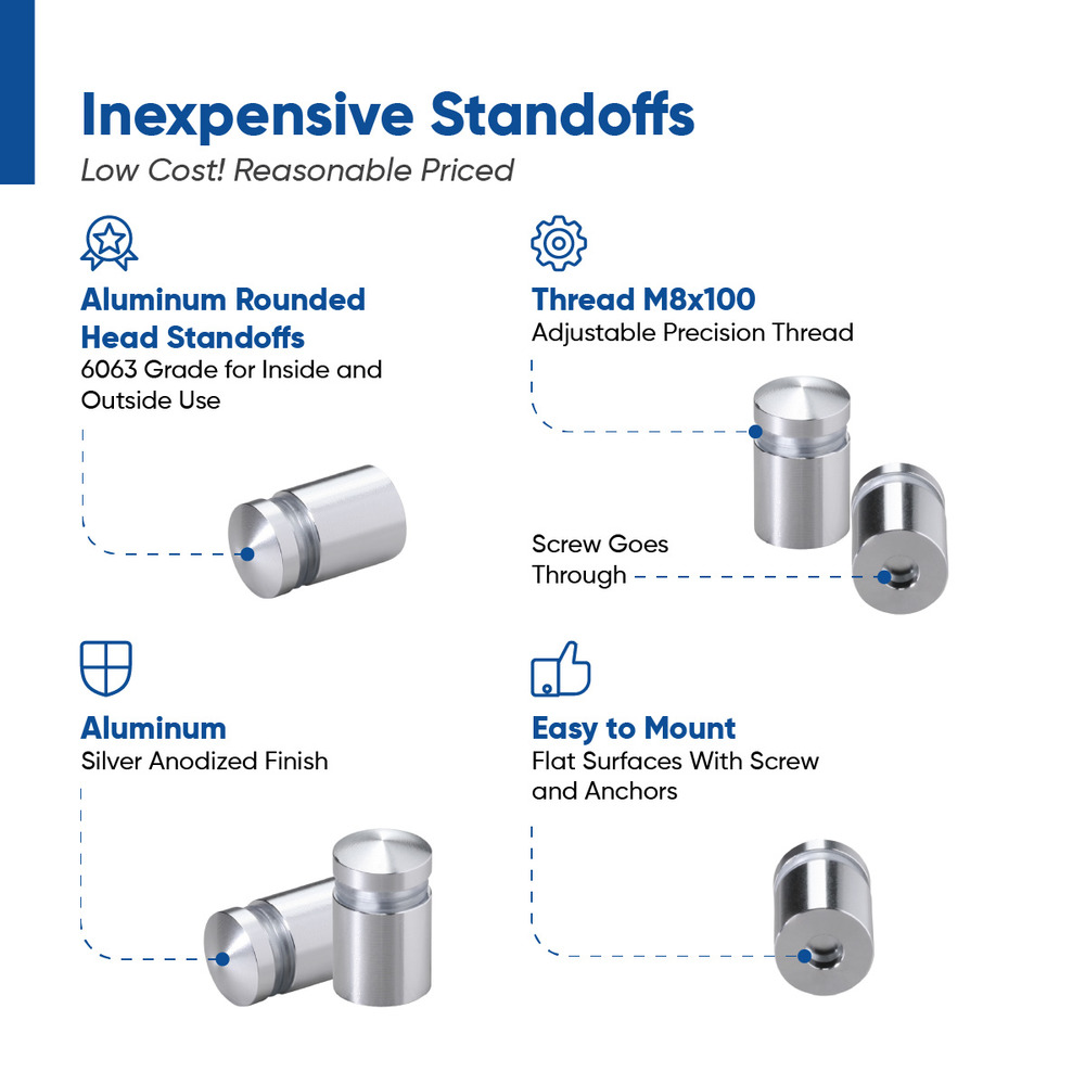 1/2"x1" Aluminum Standoff 4