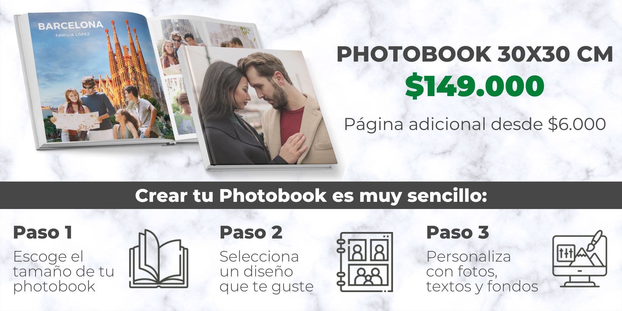 Álbum de fotos 30x30cm