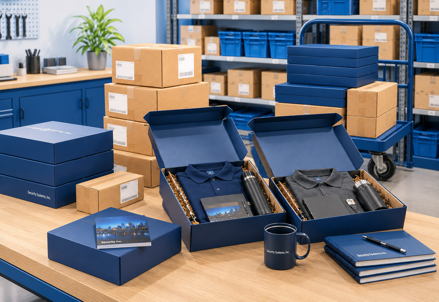 Multiple orders organized for shipment to different recipients