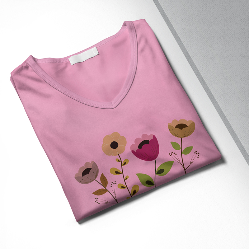 Women Vneck Tshirt 1