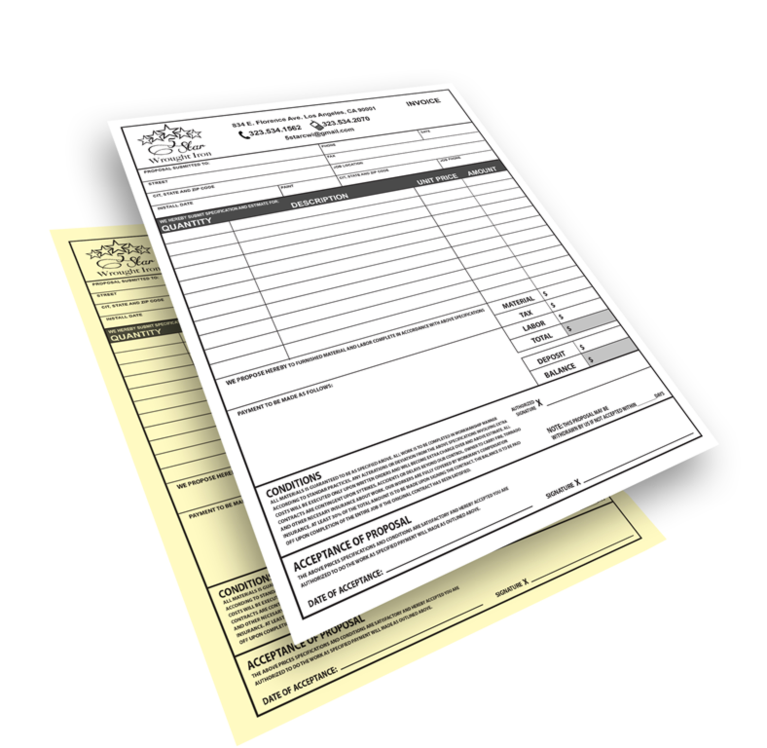 NCR Form | Carbonless