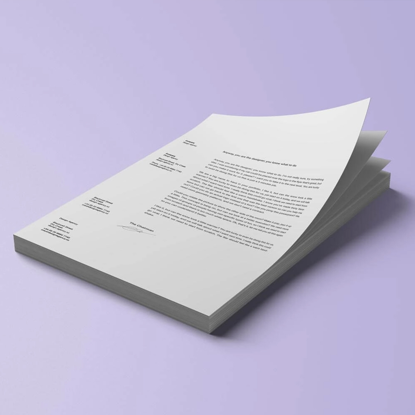 Standard Paper Copies