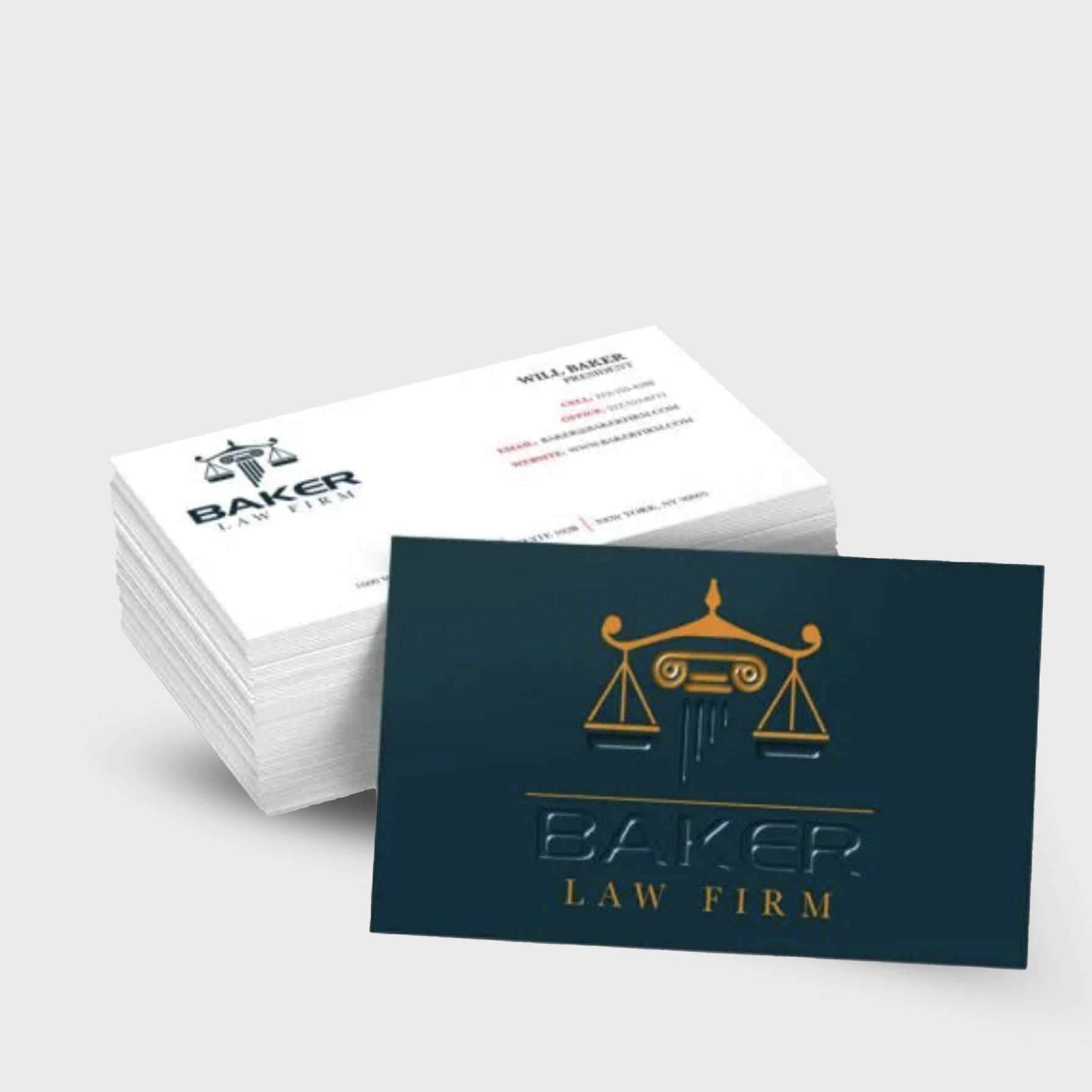 Raised Spot UV Business Cards