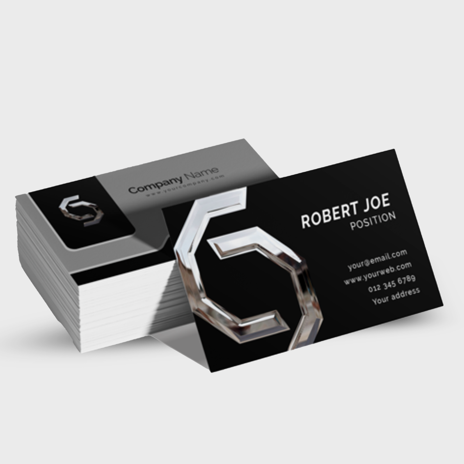 Business Cards Lamination + Raised  Foil