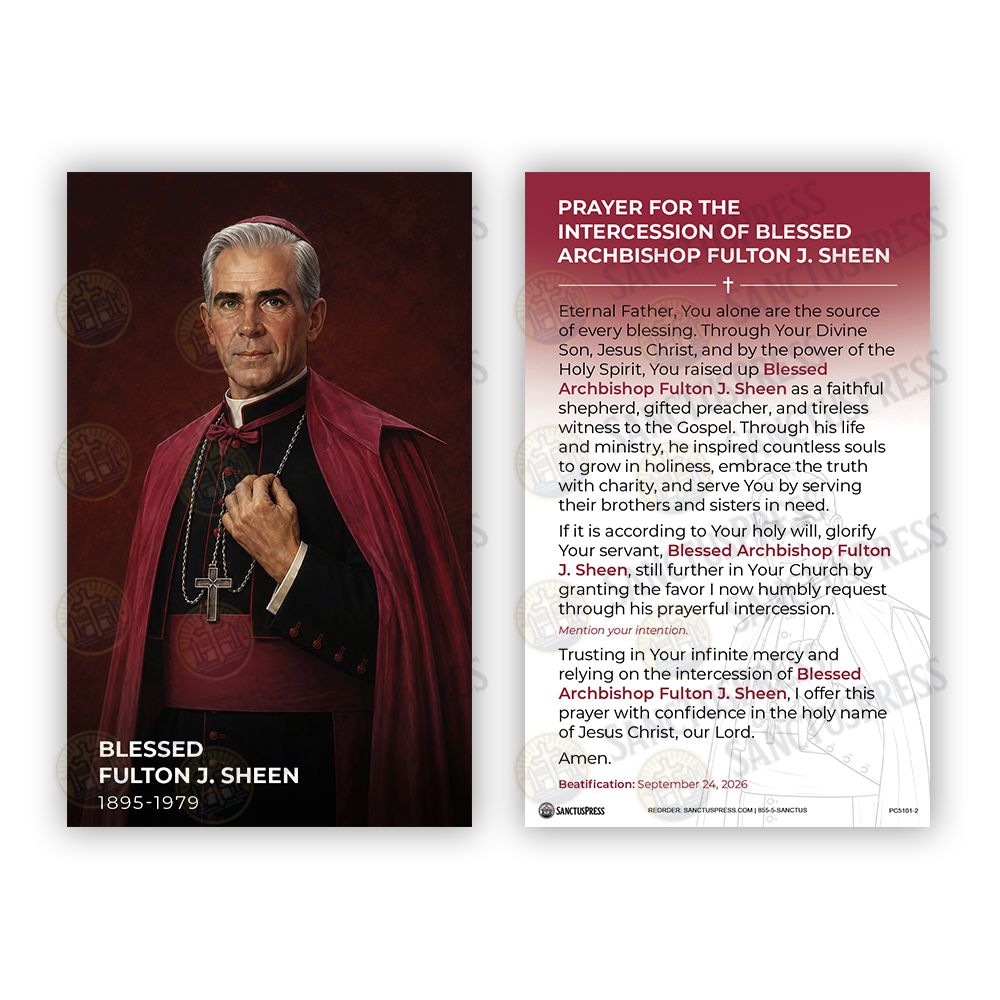Blessed Fulton J. Sheen Prayer Cards