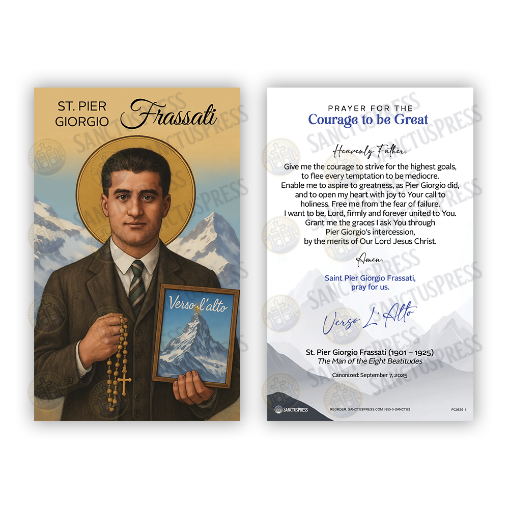St. Pier Giorgio Frassati Prayer Cards