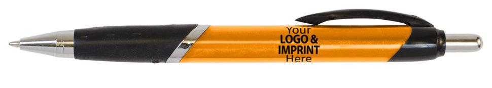 Orange Action Click Pen