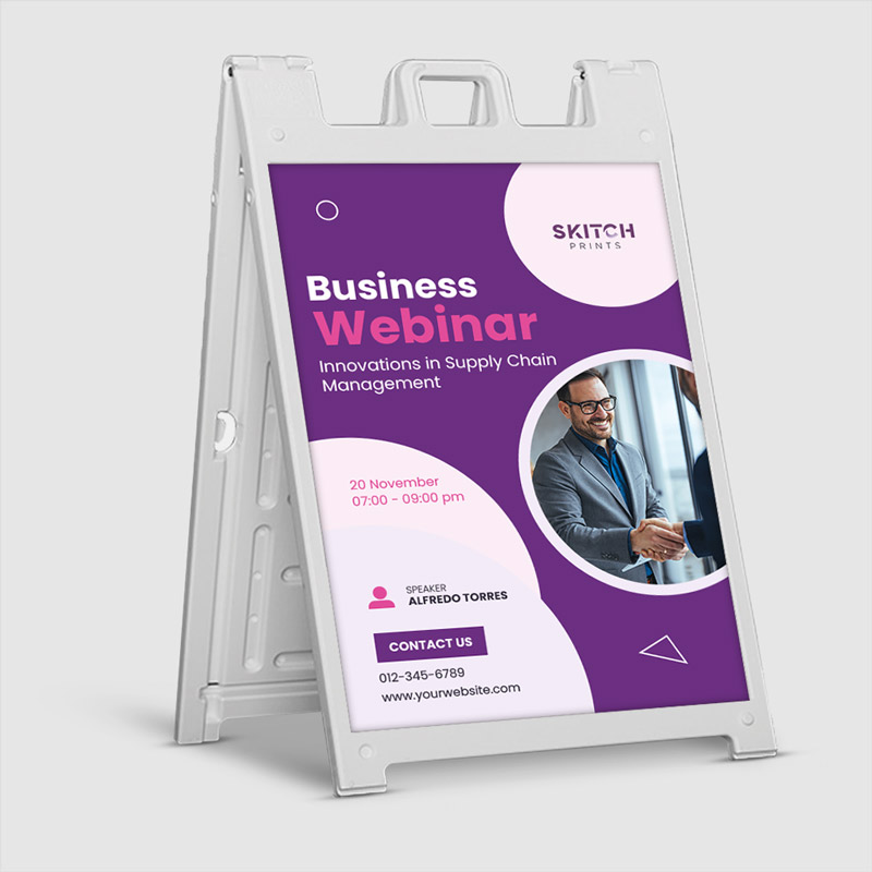 Letreros en forma de A