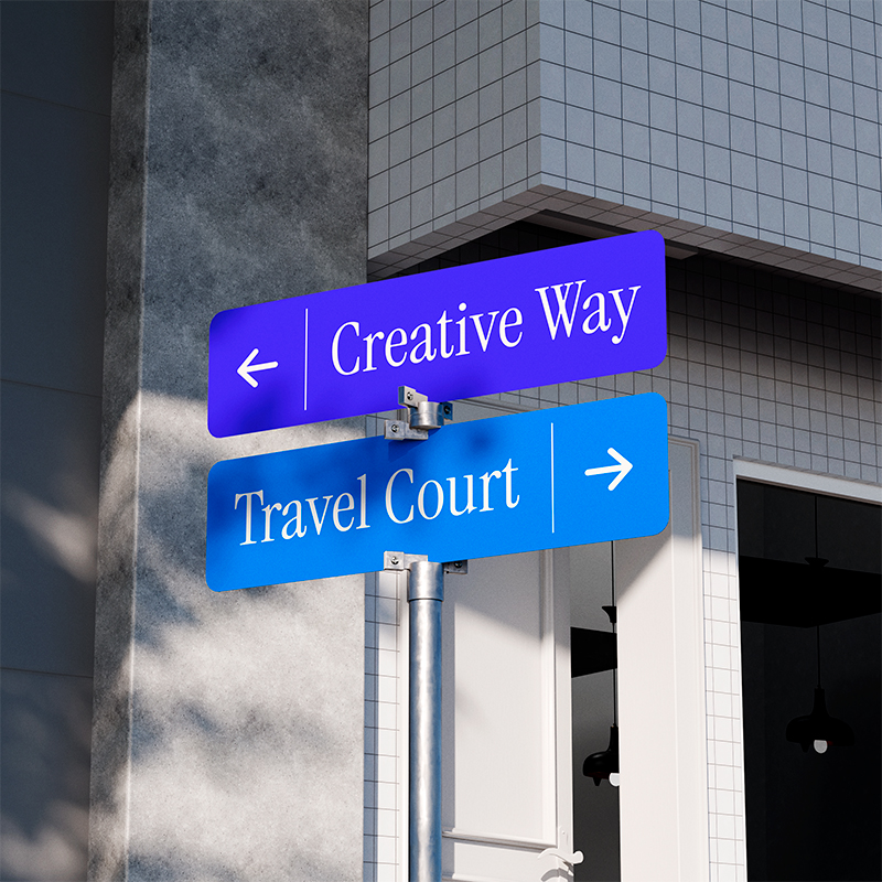 Wayfinding sign Lifestyle