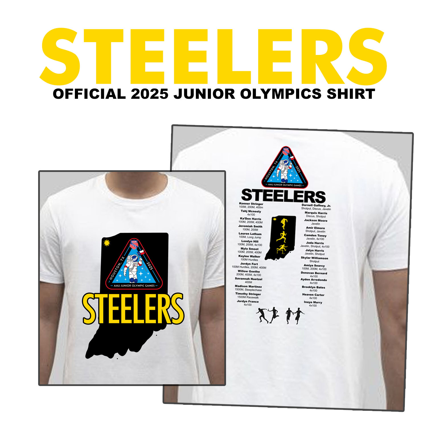 The Official Steelers 2025 Junior Olympics Shirt