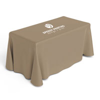 4 ft Table Cover Closed  Back (4 Sides)