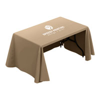 8 ft Table Cover Open Back (3 sides)