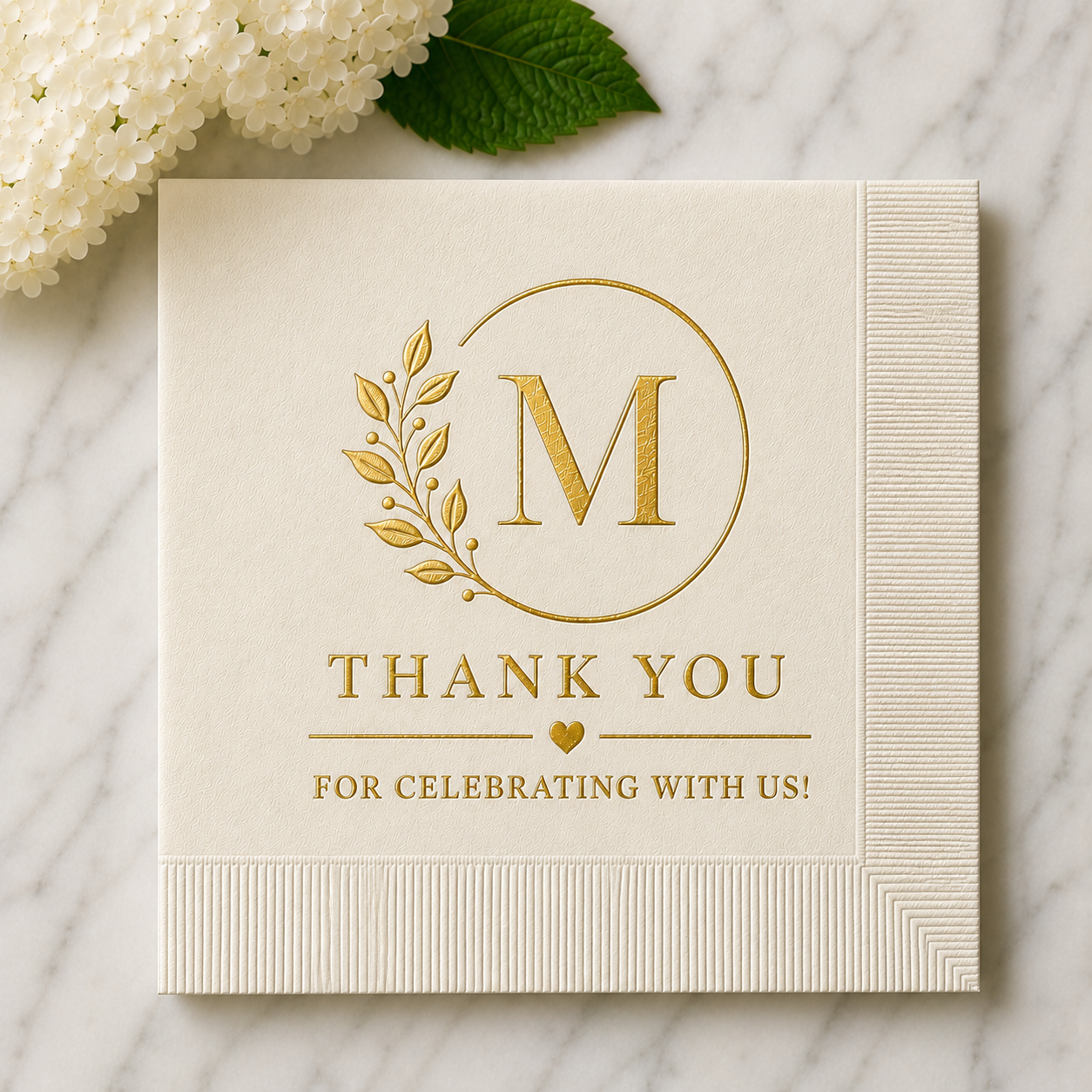 Beverage Napkins Coined Foil 2
