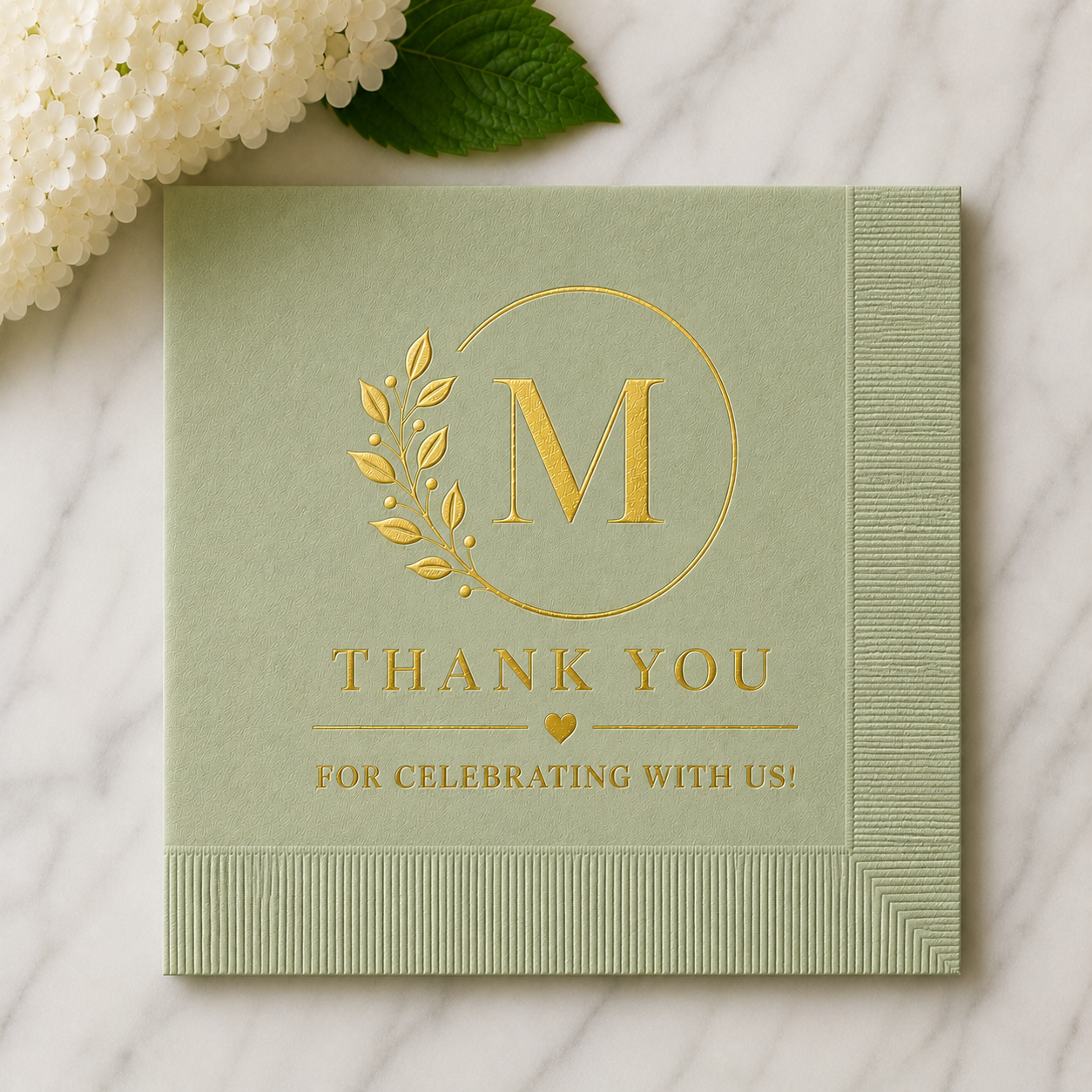 Beverage Napkins Coined Foil 4