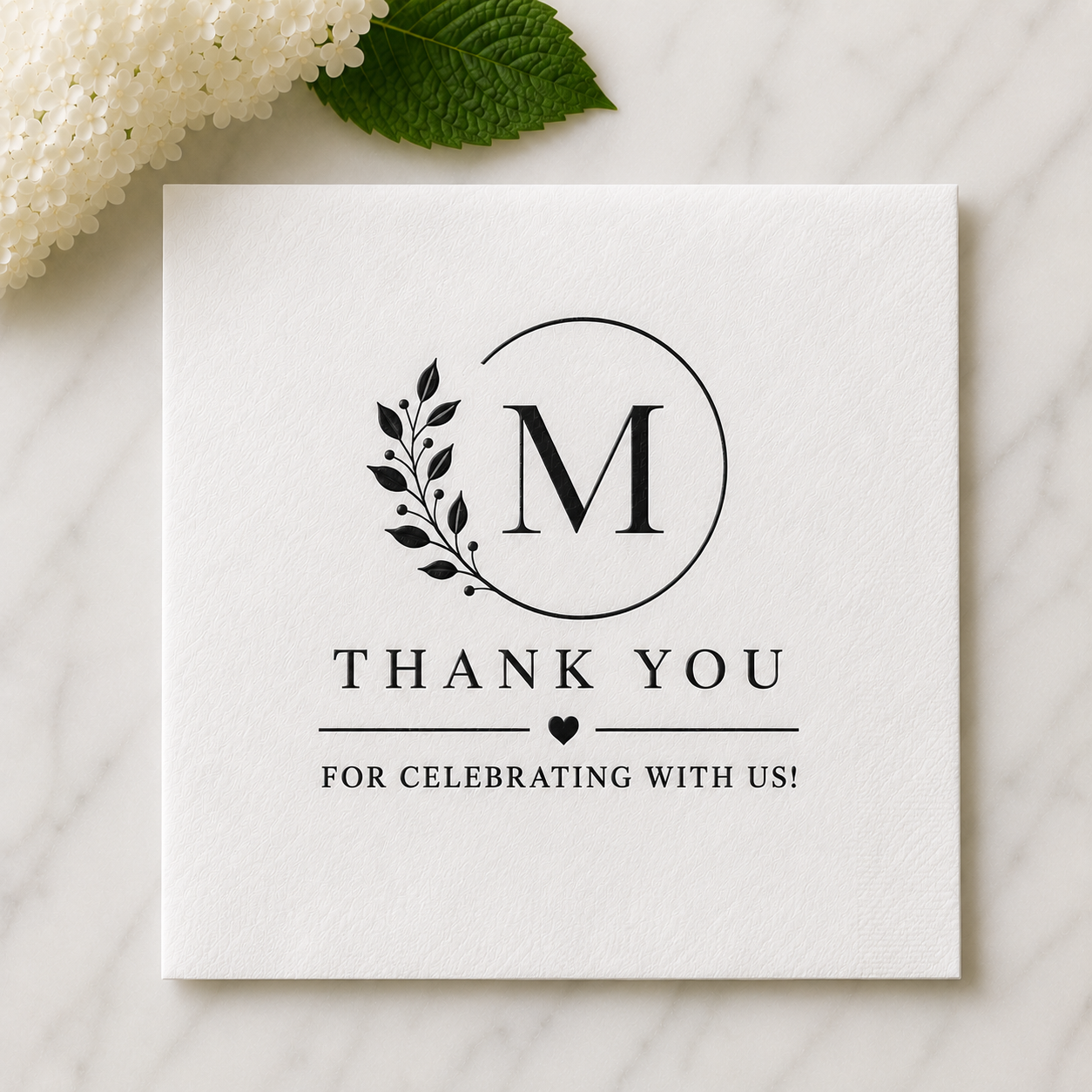 Beverage Napkins Uncoined Foil 2