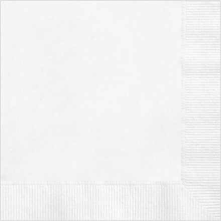 White Coined Napkin