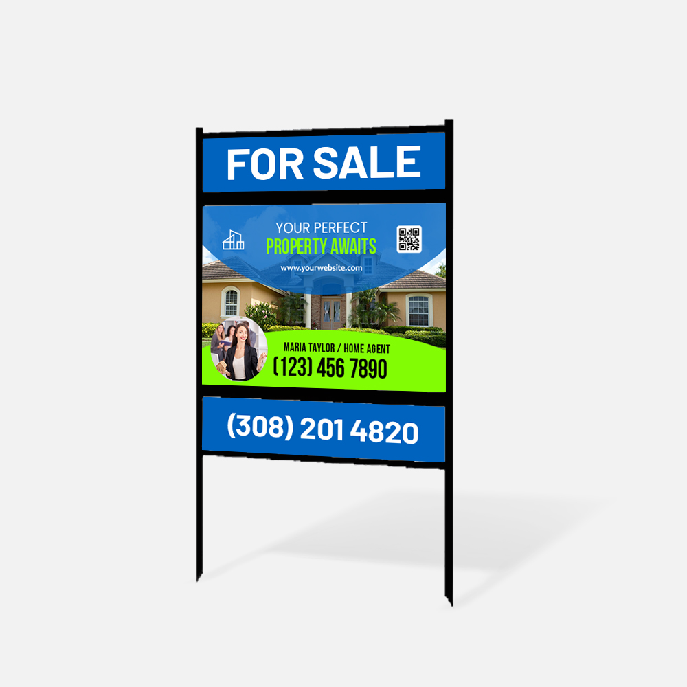 RE Sign Frame with 2 Riders slots (No Panels)