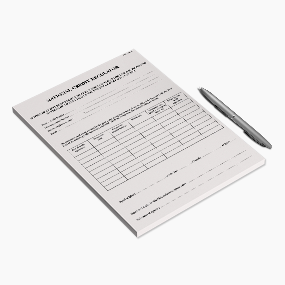 NCR Form