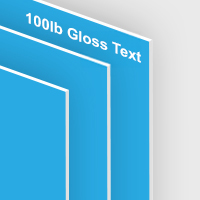 100lb Gloss Text