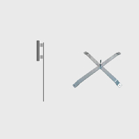 Ground Spike and Cross Base