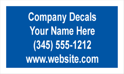 Company Decals sample