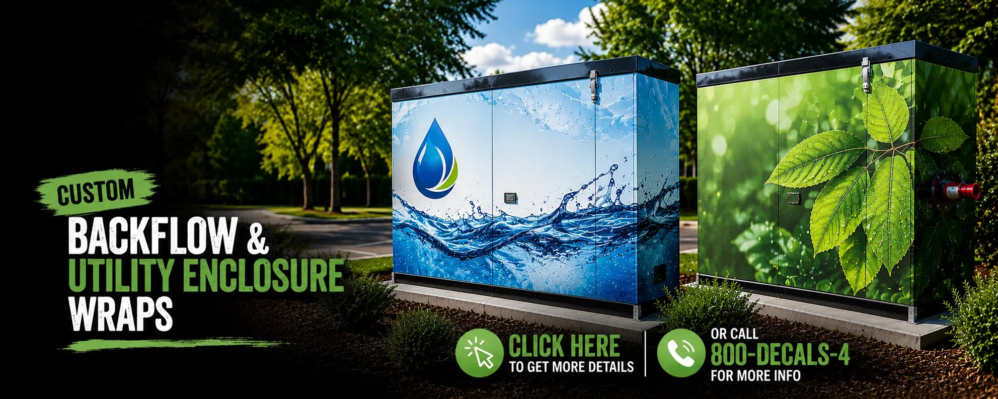 Backflow & Utility Enclosure Wraps