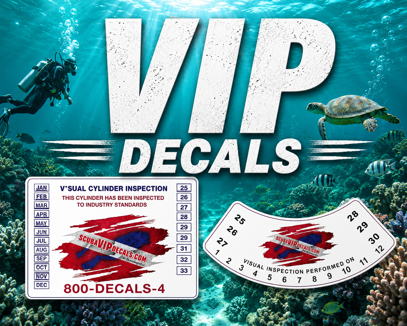 Scuba VIP Decals