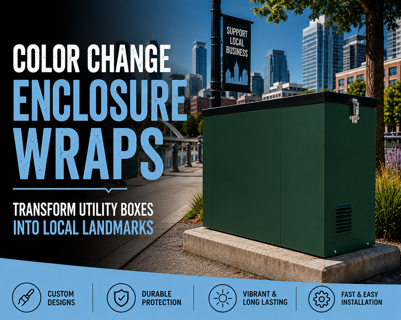 Color Change Enclosure Wraps