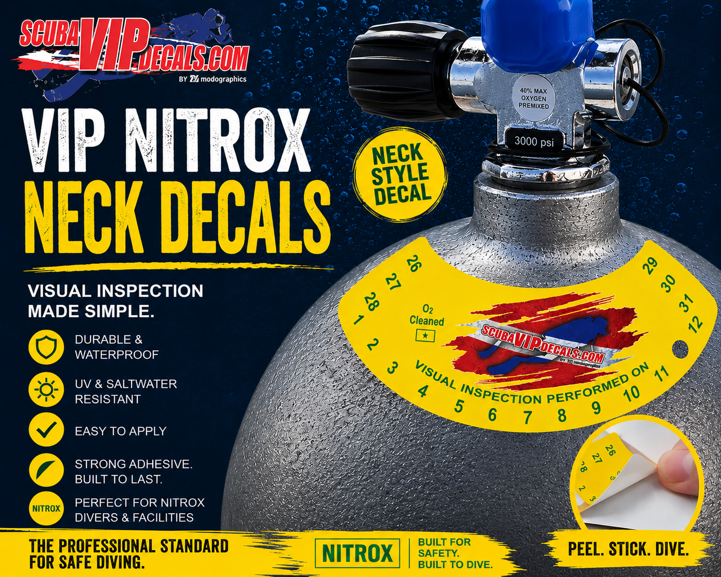 Neck Style Nitrox VIP Decals