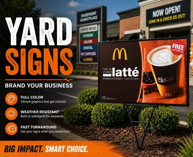 Yard Signs 18" x 12"