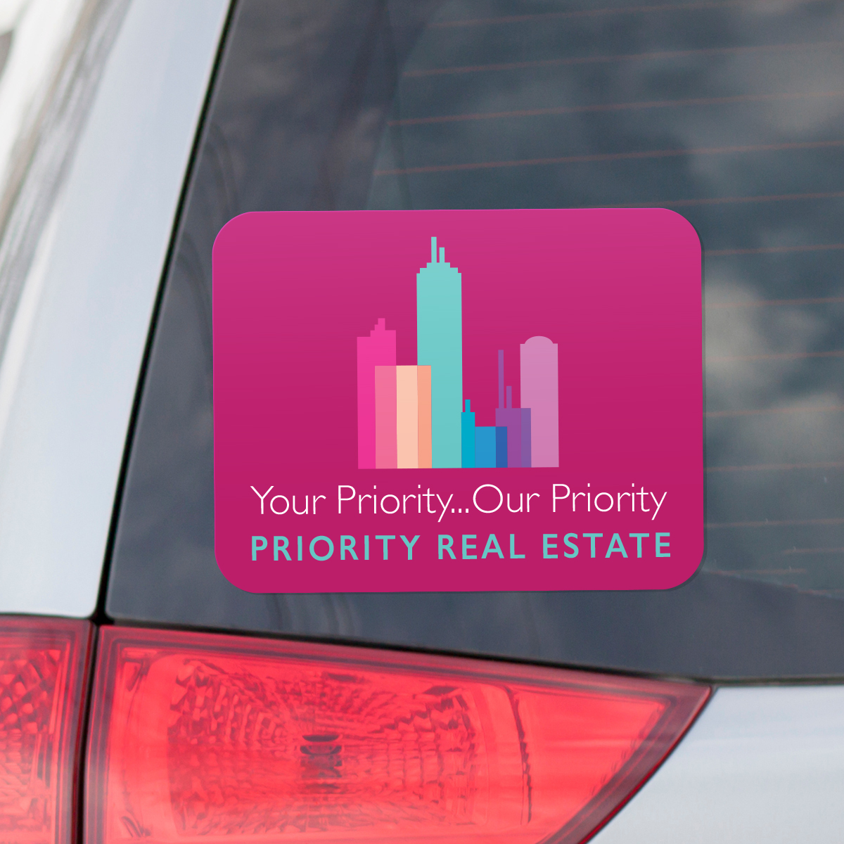 Window Cling (White) with Back Adhesive 8