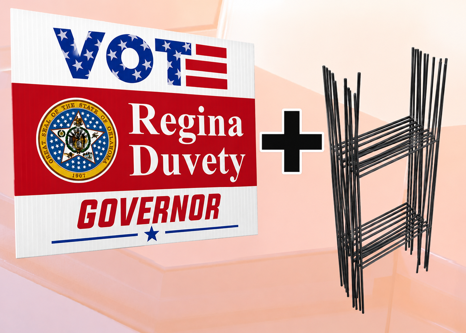 yard signs and stake