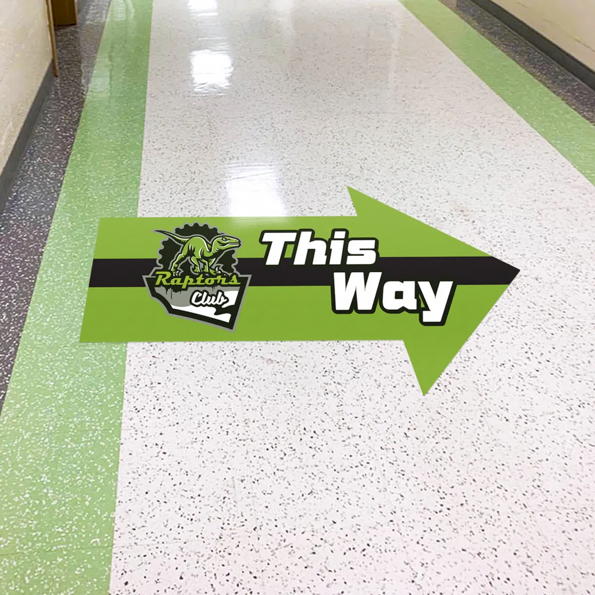 Raptors Club Floor Decal