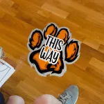 Tiger Paw Floor Decal