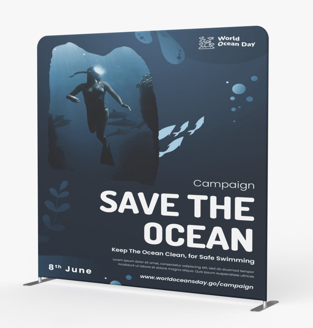 Straight Tension Fabric Display