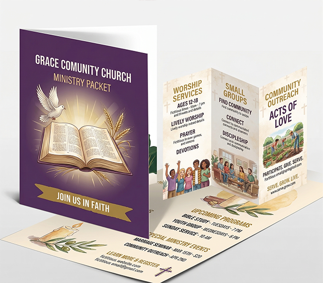 Brochure printing for churches and ministries | TheFlyerLab