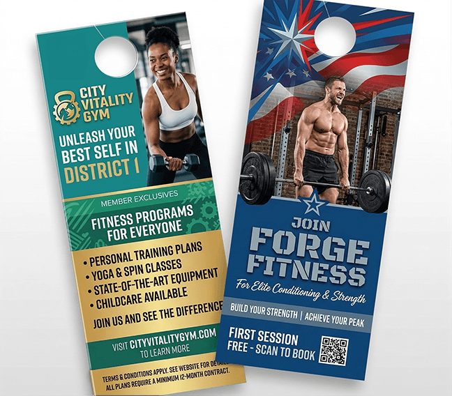 Door Hangers for Fitness Studios