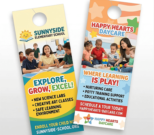 Door Hangers for Schools and Daycares