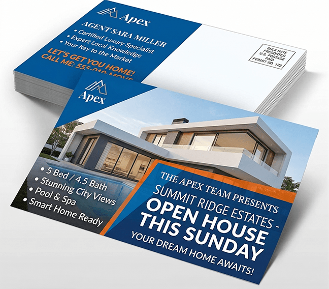 5X7 postcard printing — full color on premium cardstock | TheFlyerLab