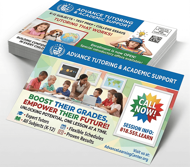 Postcards and Flyers for Educational Programs